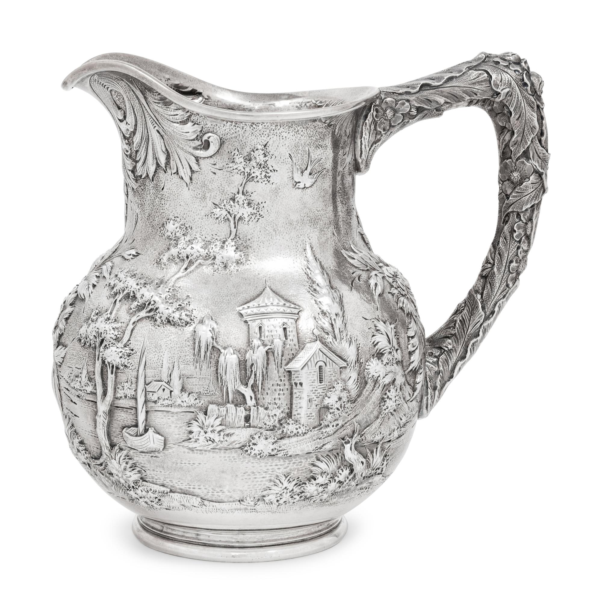 A S. Kirk & Son ' Castle' Pattern Water Pitcher