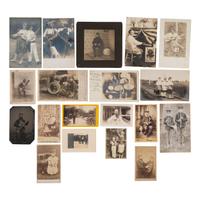 [EARLY PHOTOGRAPHY - MUSIC]. A collection of 100+ photographs of people with musical instruments, including: