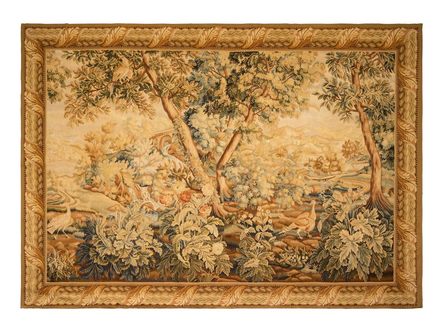 An Aubusson Wool Tapestry