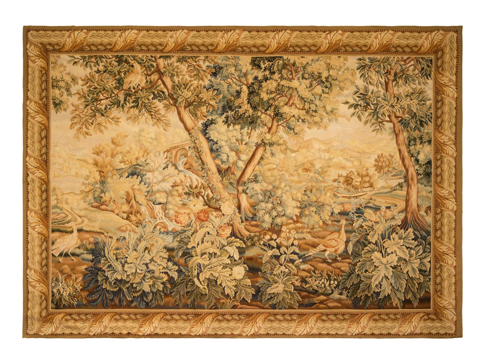 An Aubusson Wool Tapestry