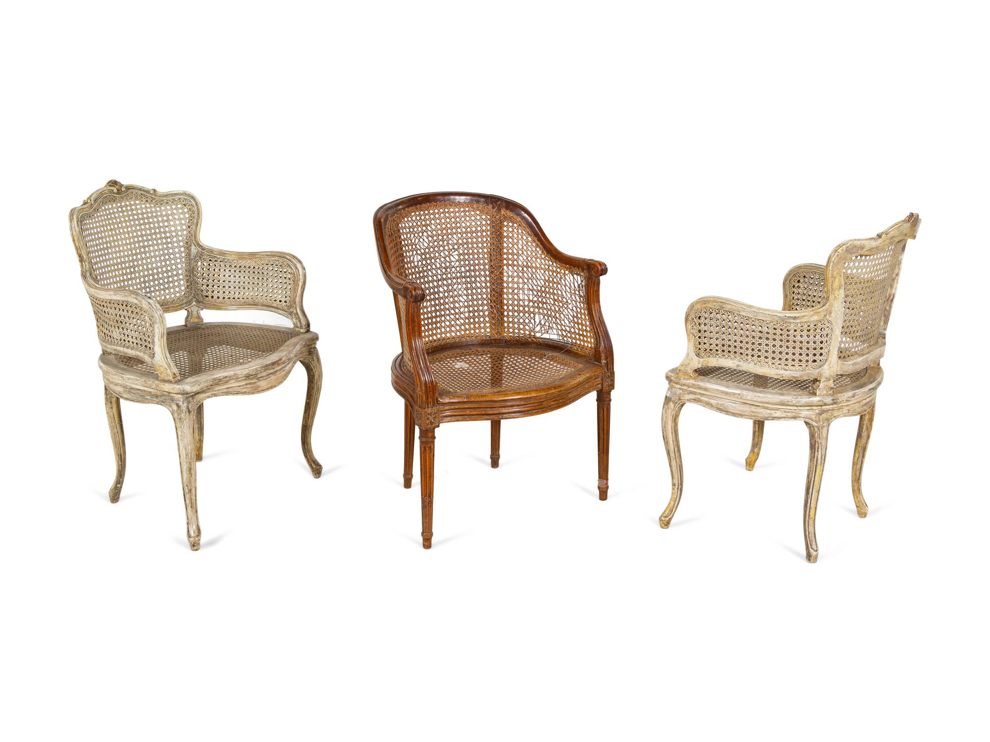 Three Louis XV Style Chairs