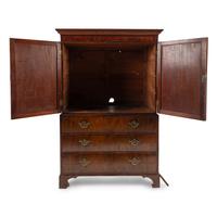 A George III Mahogany Linen Press