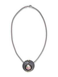 RICHARD KIMBALL, STERLING SILVER, YELLOW GOLD AND CULTURED MABE PEARL PENDANT