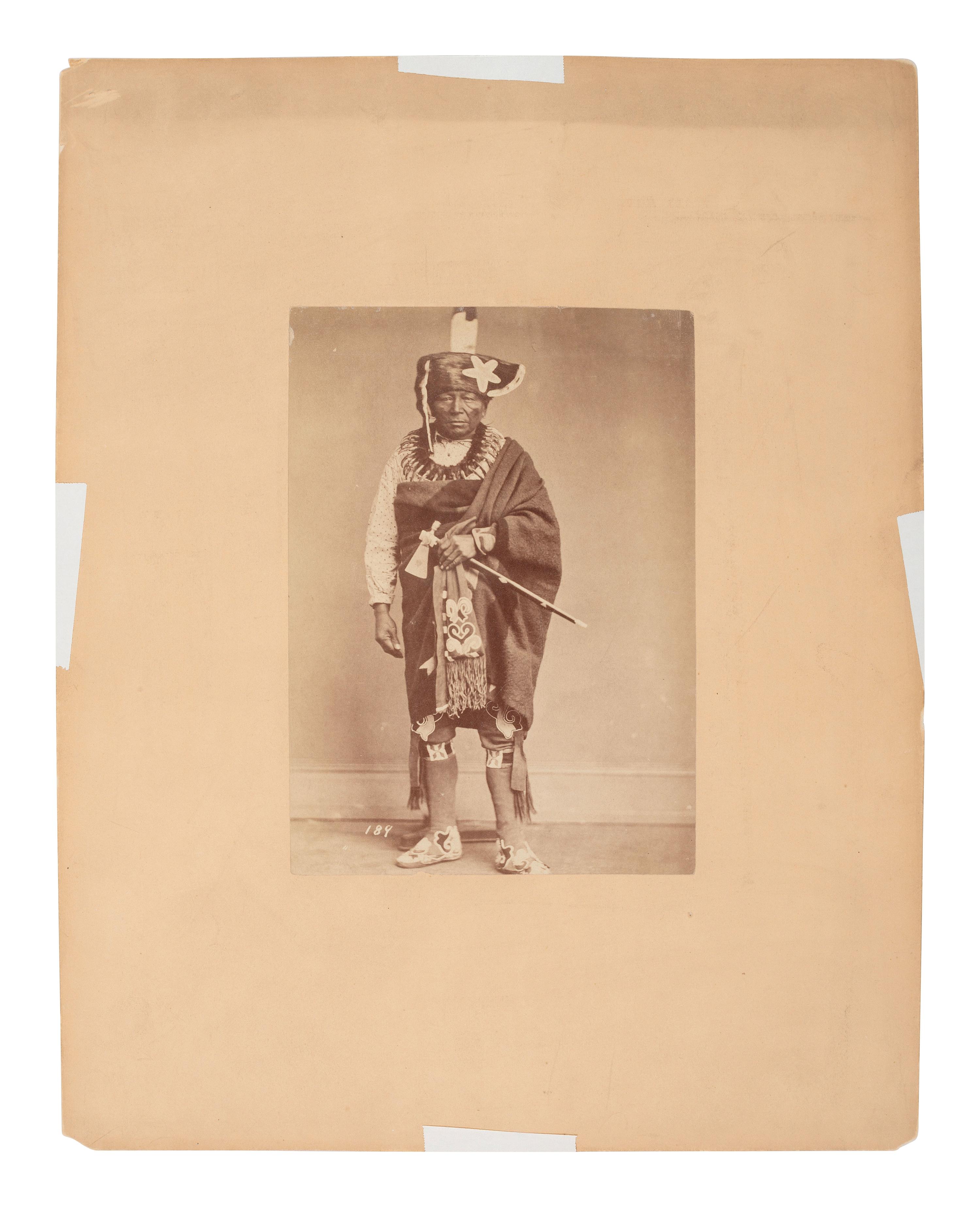 [SHINDLER, Antonio Zeno (1823-1899), photographer]. Photograph of Che-Ko-Skuk, Fox. [Washington, DC, ca 1867].