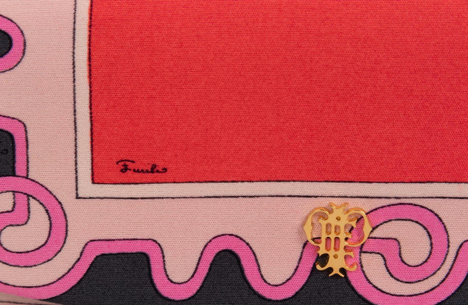 Five Emilio Pucci Items: One Dress with Belt, One Jumpsuit, One Handkerchief, and One Bag, 1960s