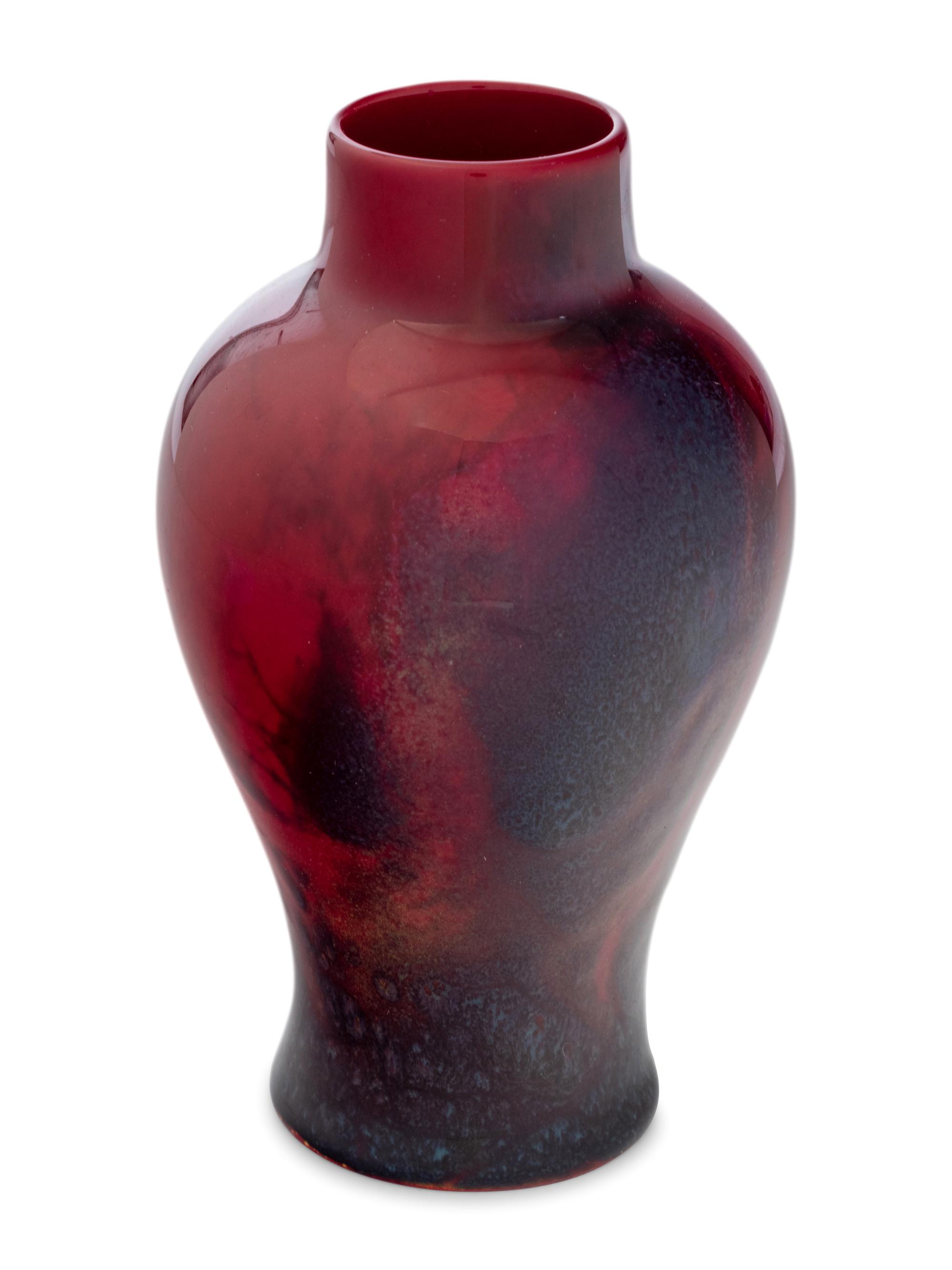 Two Royal Doulton Flambé Glazed Sung Ware Vases