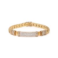 DIAMOND AND YELLOW GOLD BRACELET
