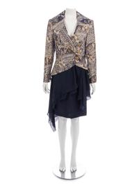 Two Jacket Ensembles, 1980-90s: Oscar de la Renta & Orrier's