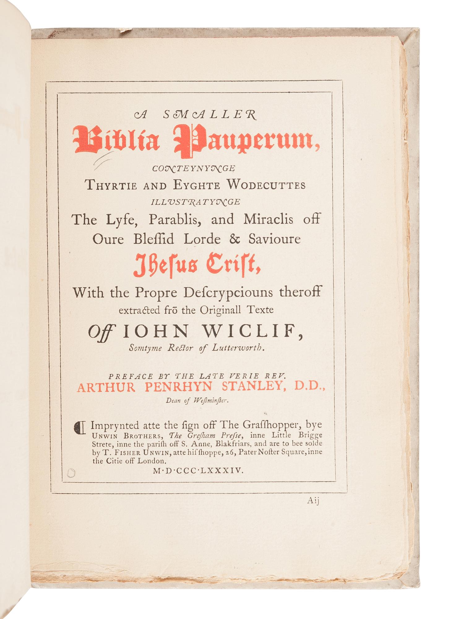 [BIBLES - FACSIMILES]. A group of 5 Bibles in facsimile, comprising: