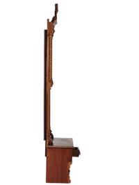 An Eastlake Style Hall Mirror with Marble Top Cabinet Base