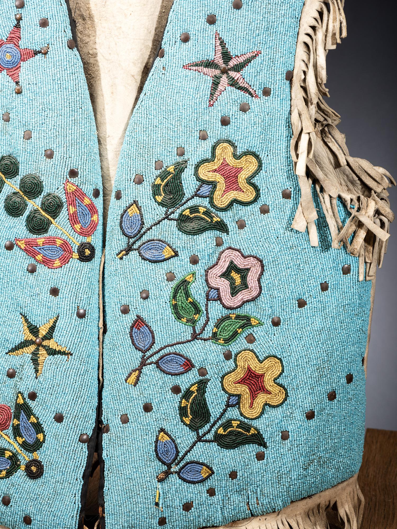 Blackfeet Beaded Hide Vest