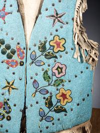 Blackfeet Beaded Hide Vest
