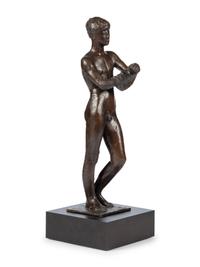 Hemdauszieher (Standing Nude Man Undressing) , conceived in 1944