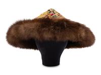 Revillon Haute Couture Velour and Sable Suit and Hat, 1994