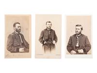 [CIVIL WAR]. A group of 3 CDVs of Ulysses S. Grant as Lieutenant General, including:
