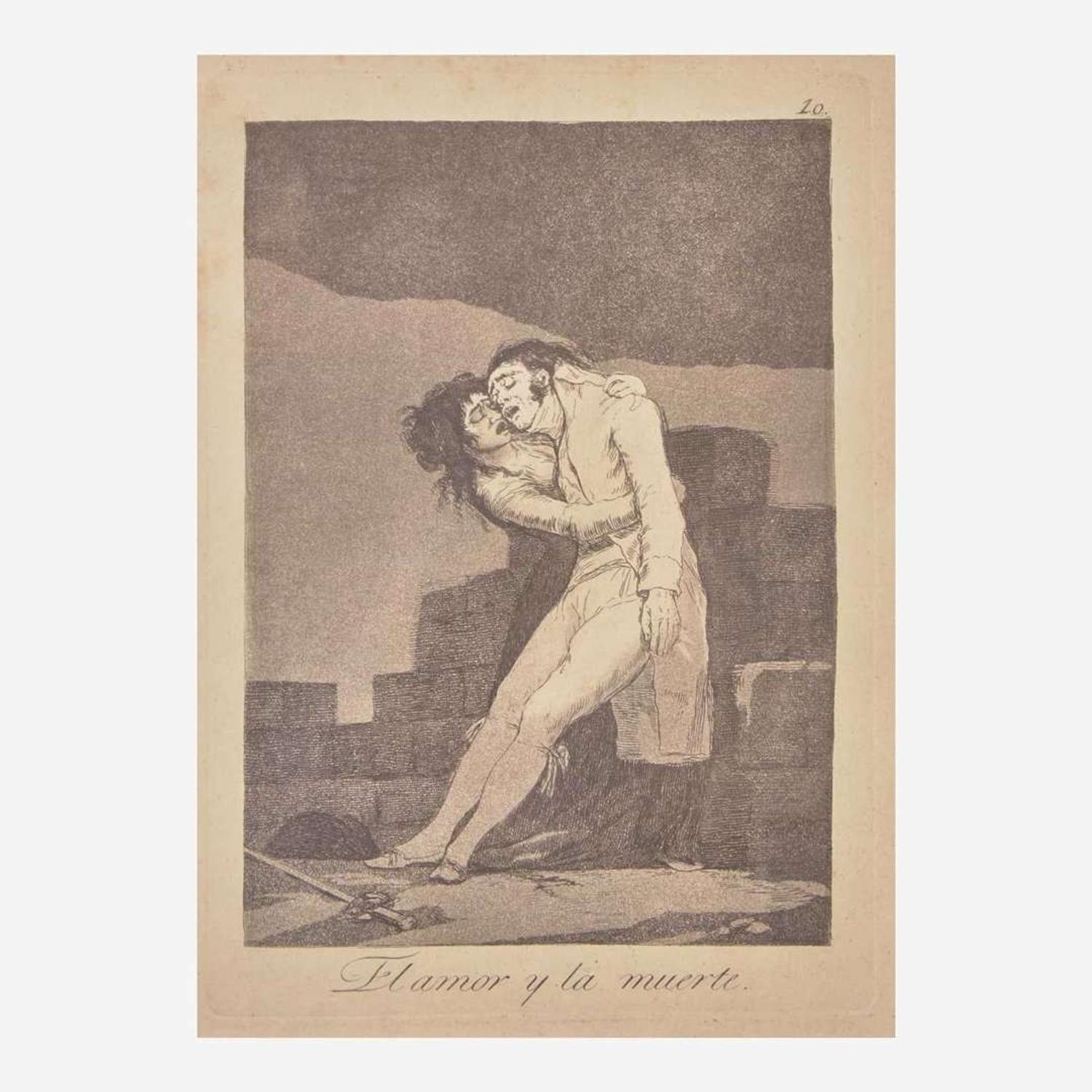 Francisco Goya (Spanish, 1746–1828) Porque Esconderlos from 'Los Caprichos' (Plate 30); together with three Companion Pieces from 'Los Caprichos'