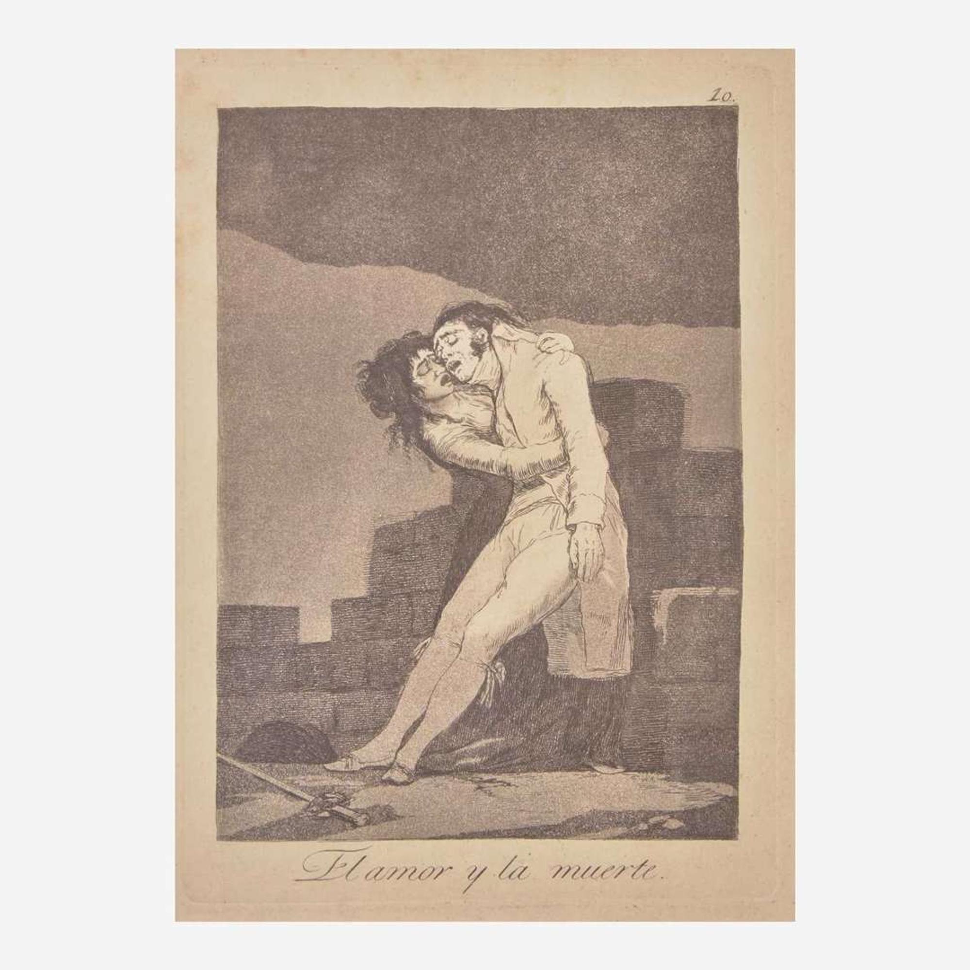 Francisco Goya (Spanish, 1746–1828) Porque Esconderlos from 'Los Caprichos' (Plate 30); together with three Companion Pieces from 'Los Caprichos'