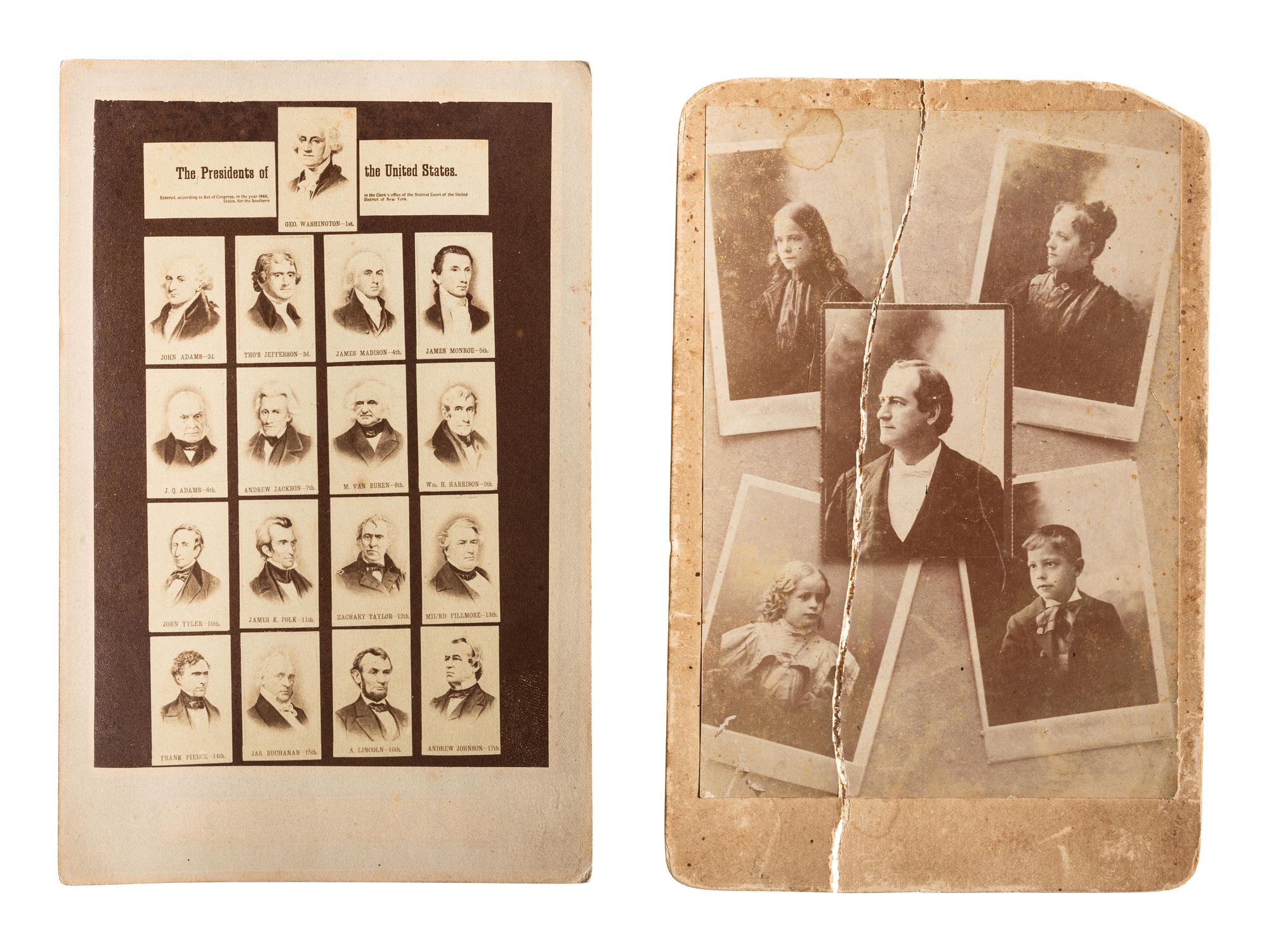 [EARLY PHOTOGRAPHY] Group of 25 commercial American CDVs, 13 European CDVs, and 2 cabinet cards.