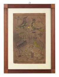 A Group of Three Fraktur Drawings