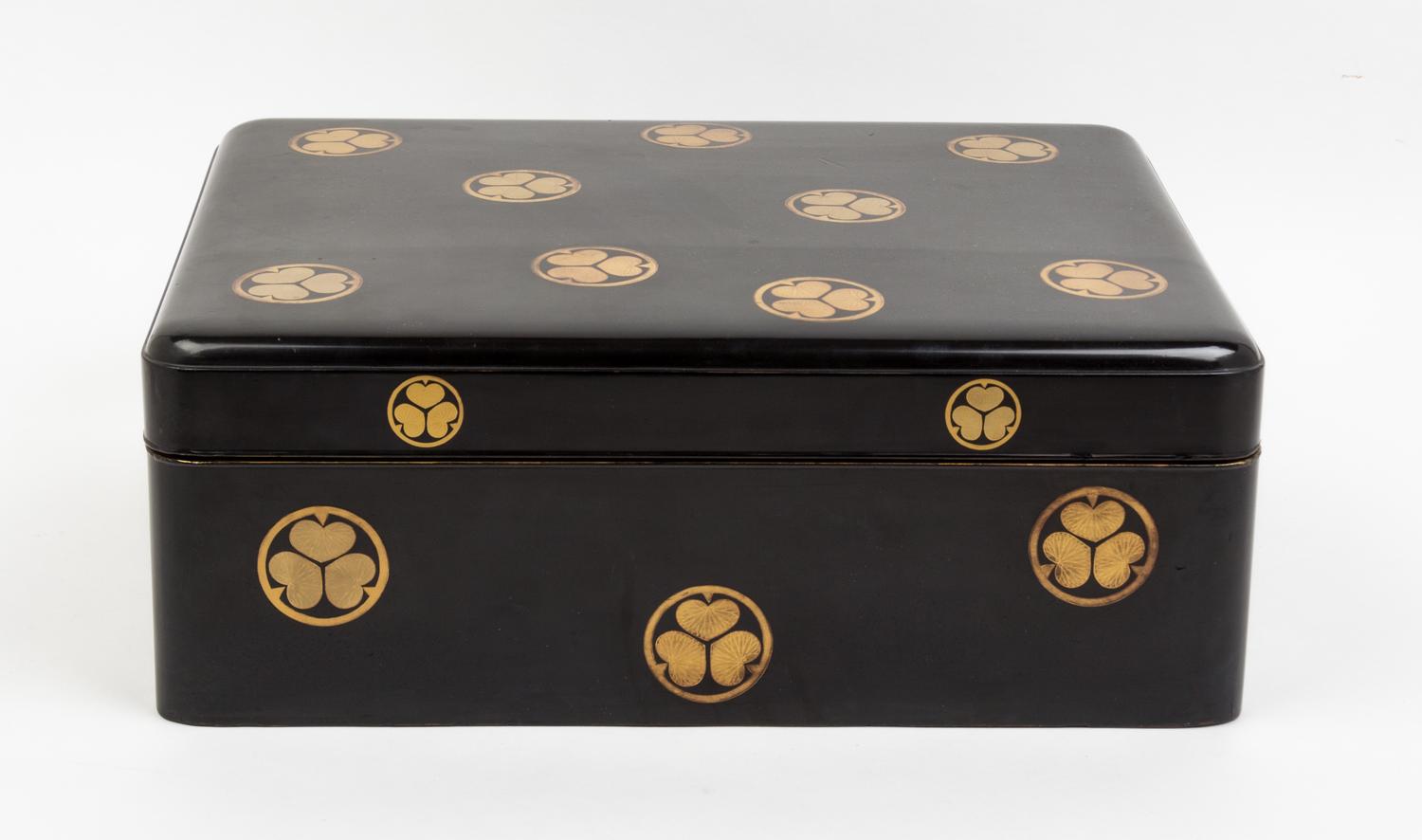 A Japanese Lacquer Box and Cover Width 19 inches. — 20TH CENTURY