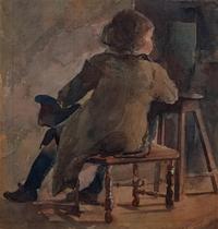 Young Girl on a Chair