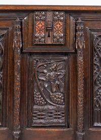 A French Gothic Carved Oak Chest