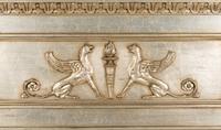 An Empire Style Silvered Wood Mirror