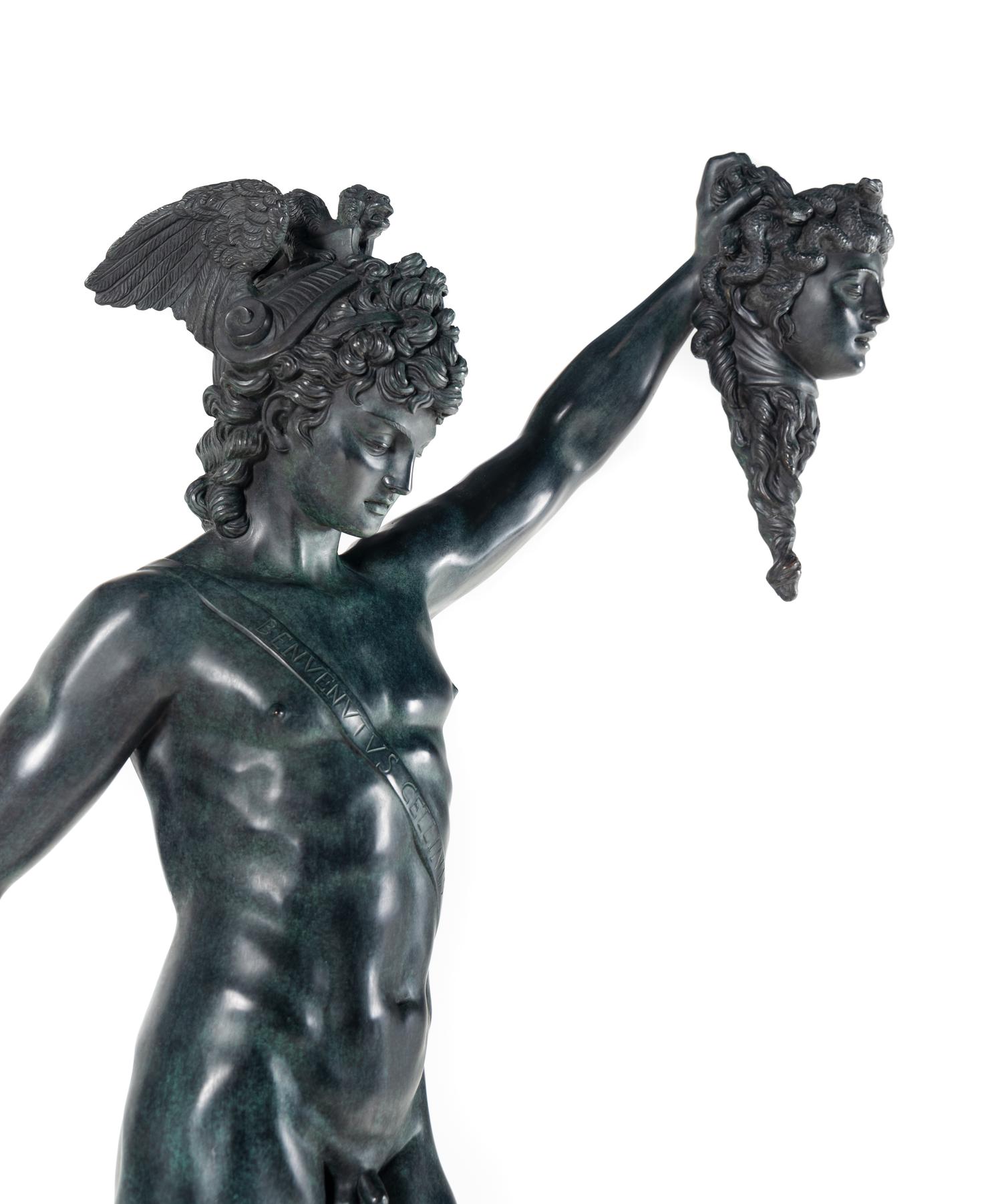 A Bronze Figure of Perseus with the Head of Medusa After Benvenuto Cellini