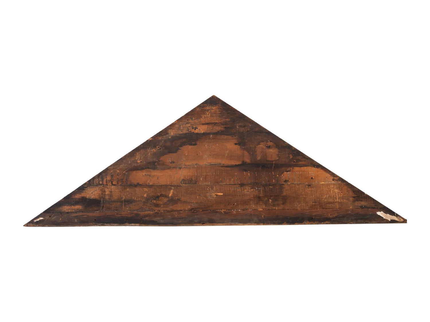 A Carved Wood Architectural Pediment