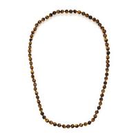 Tiger's Eye Bead Necklace and Coral Bead Necklace