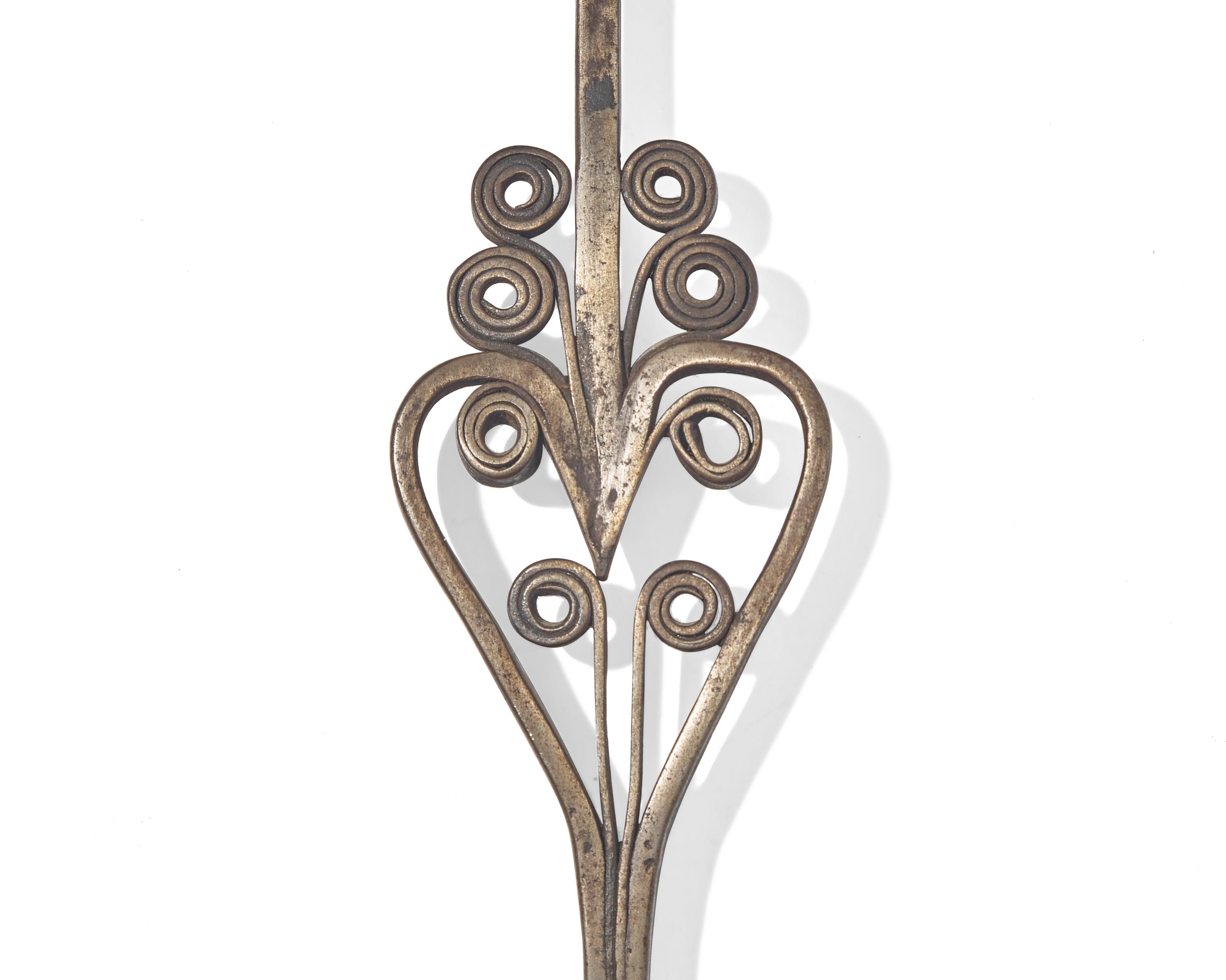 An Assorted Group of Six Wrought Iron Kitchen and Fireplace Accessories, Most French or Flemish, 18th and Early 19th Century