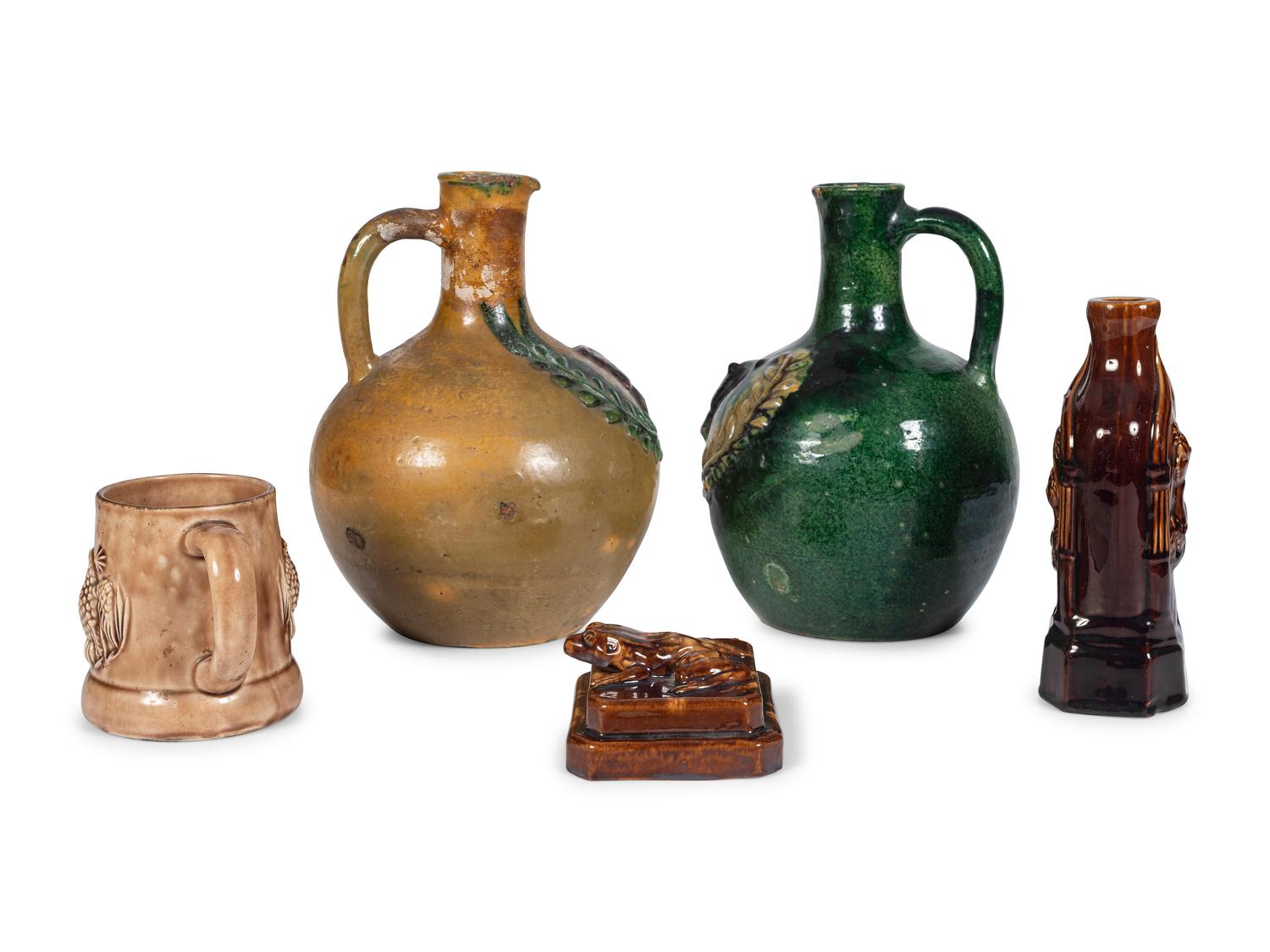 Three Rockingham Glaze Articles