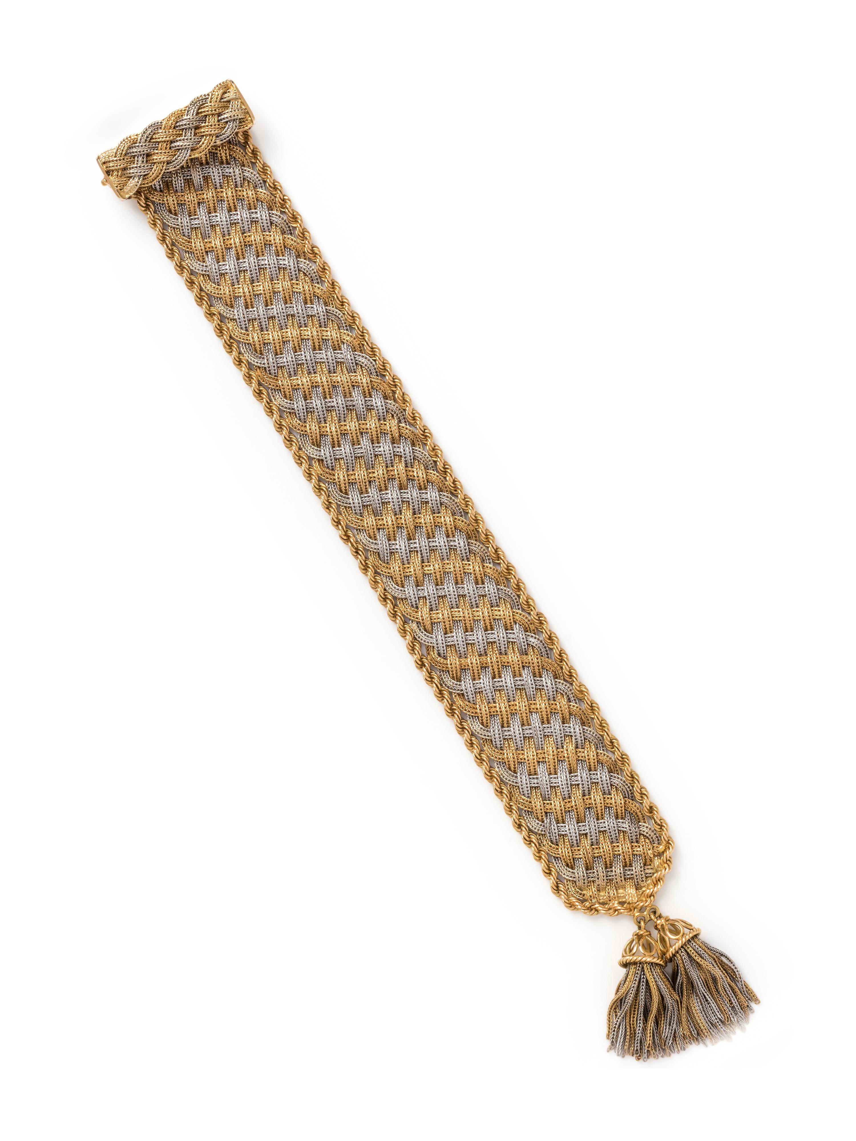BVLGARI, BICOLOR GOLD BRACELET