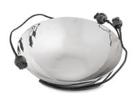 A Michael Aram Stainless Steel and Patinated Bronze Bowl