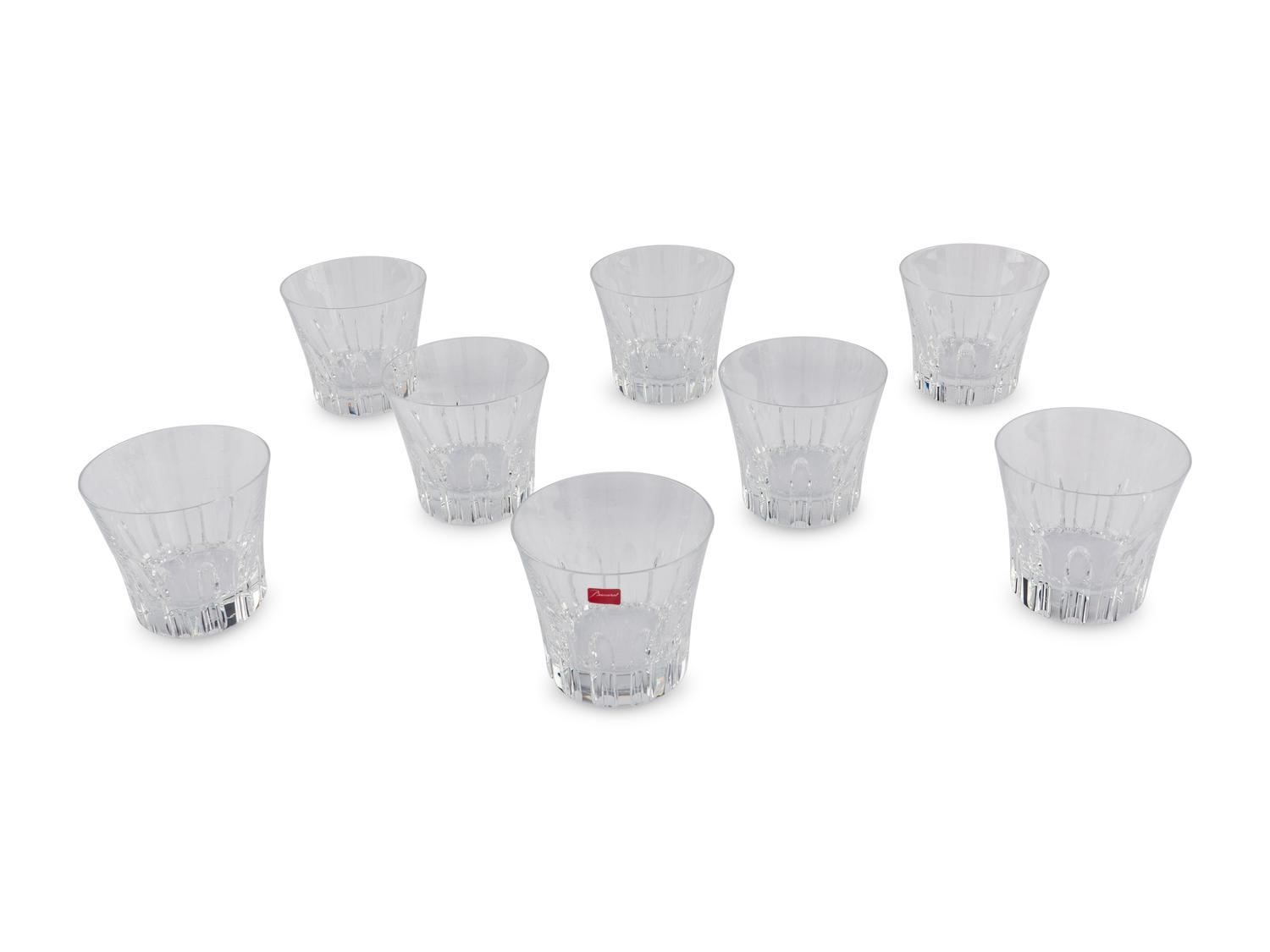 A Set of Eight Baccarat Etna Flat Tumblers