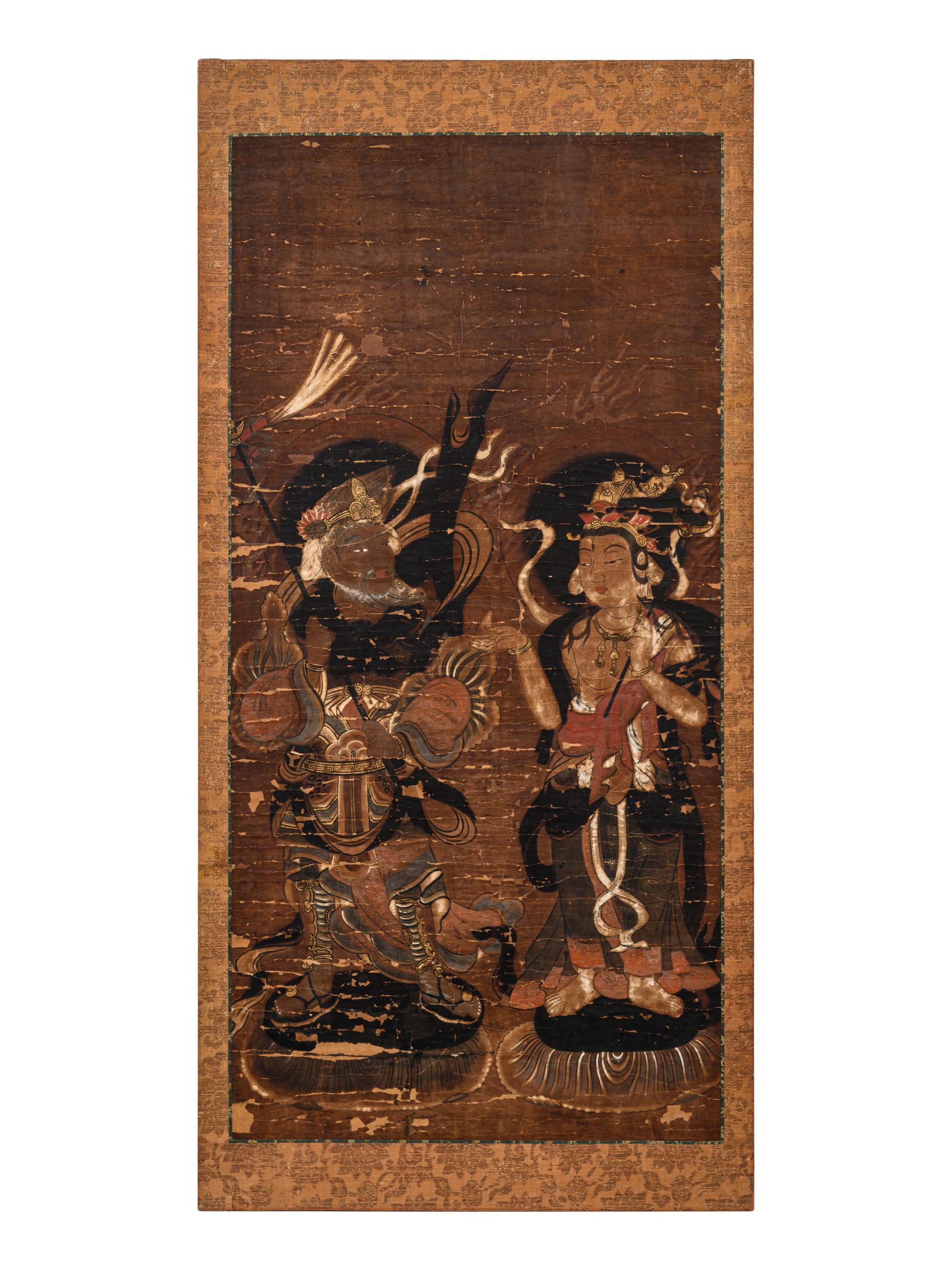 A Set of Six Japanese 'Buddhist' Paintings