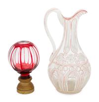 A Bohemian Glass Ewer