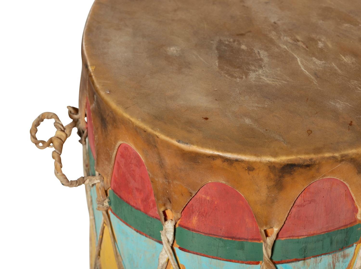 Pueblo Painted Drum