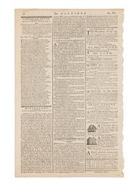 [NEWSPAPER]. The Massachusetts Centinel . Volume 8, No. 24. Boston: Benjamin Russell, Saturday, December 8, 1787.