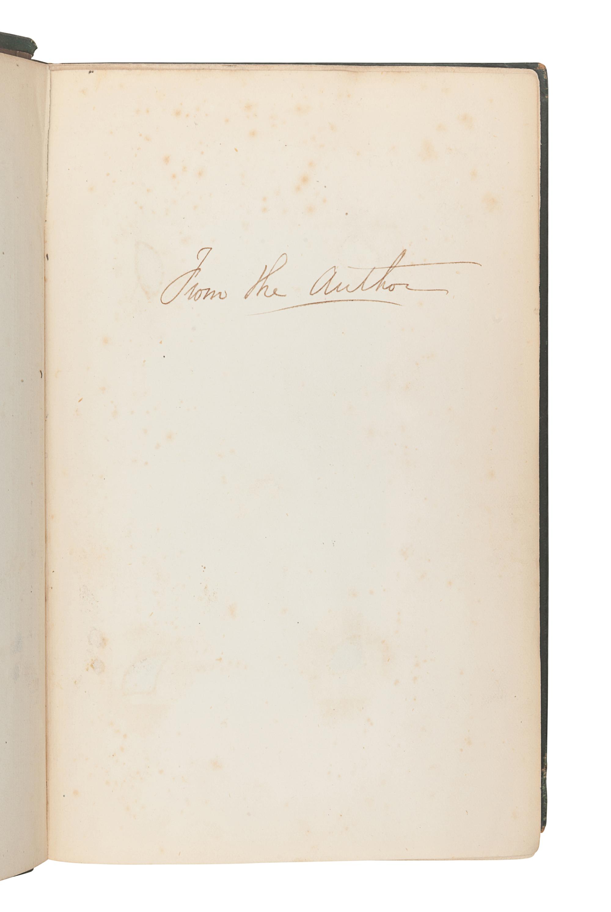 DARWIN, Charles (1809-1882). The Expression of the Emotions in Man and Animals . John Murray, 1872.