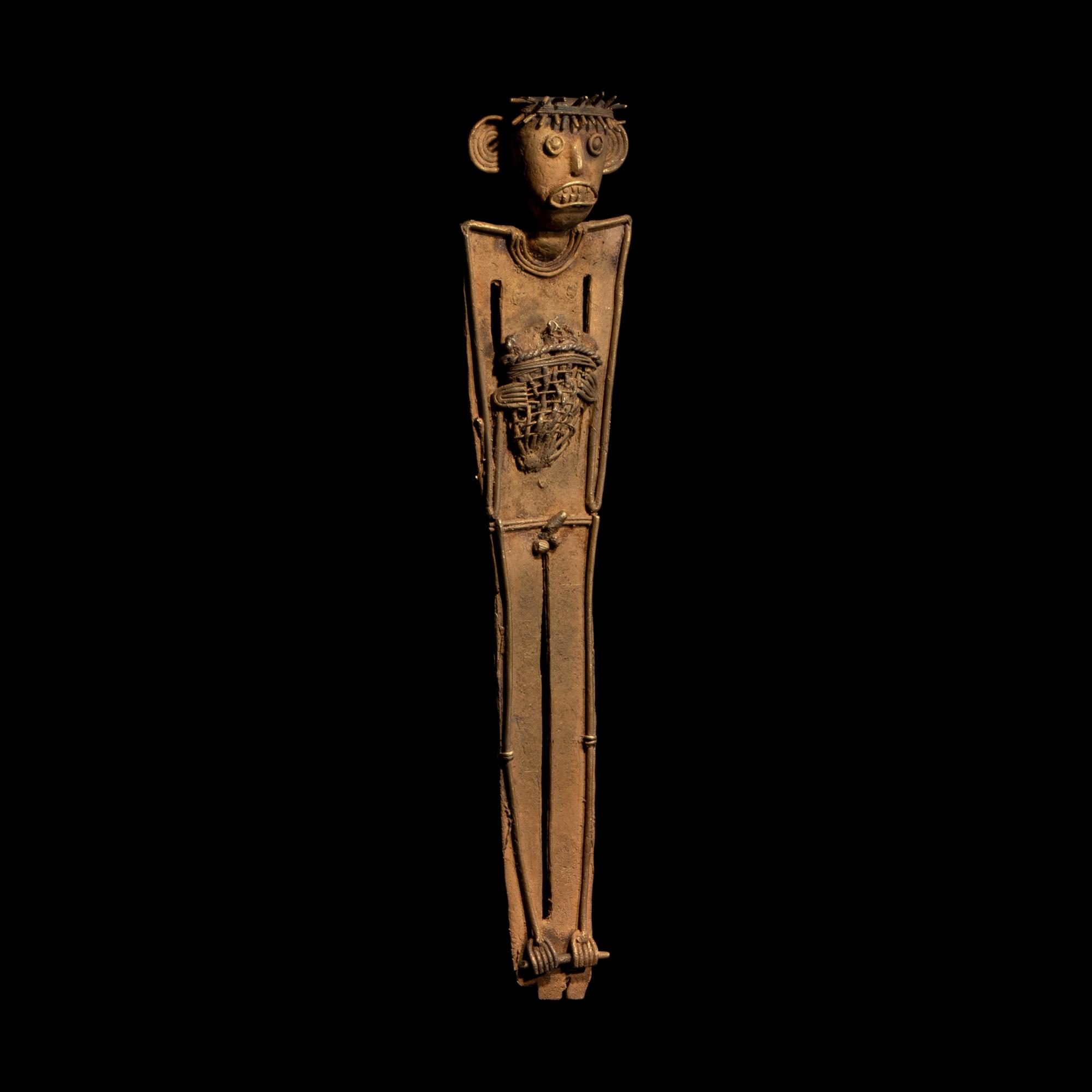 A Muisca Tumbaga Tunjo Figure