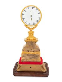 A Louis Philippe Gilt Bronze Mystery Clock