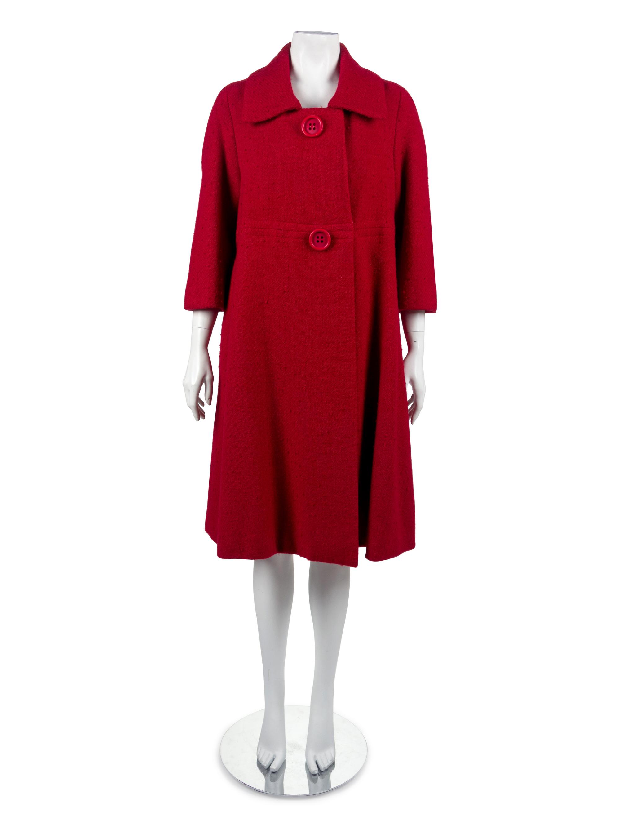 One Norman Norell Coat, One Alberto Fabiani Coat, and One Pauline Trigère Cape, 1960s — Sold to benefit the Art Acquisition Fund at the Indianapolis Museum of Art at Newfield.