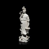 A Chinese Blanc de Chine Figure of a Female Immortal