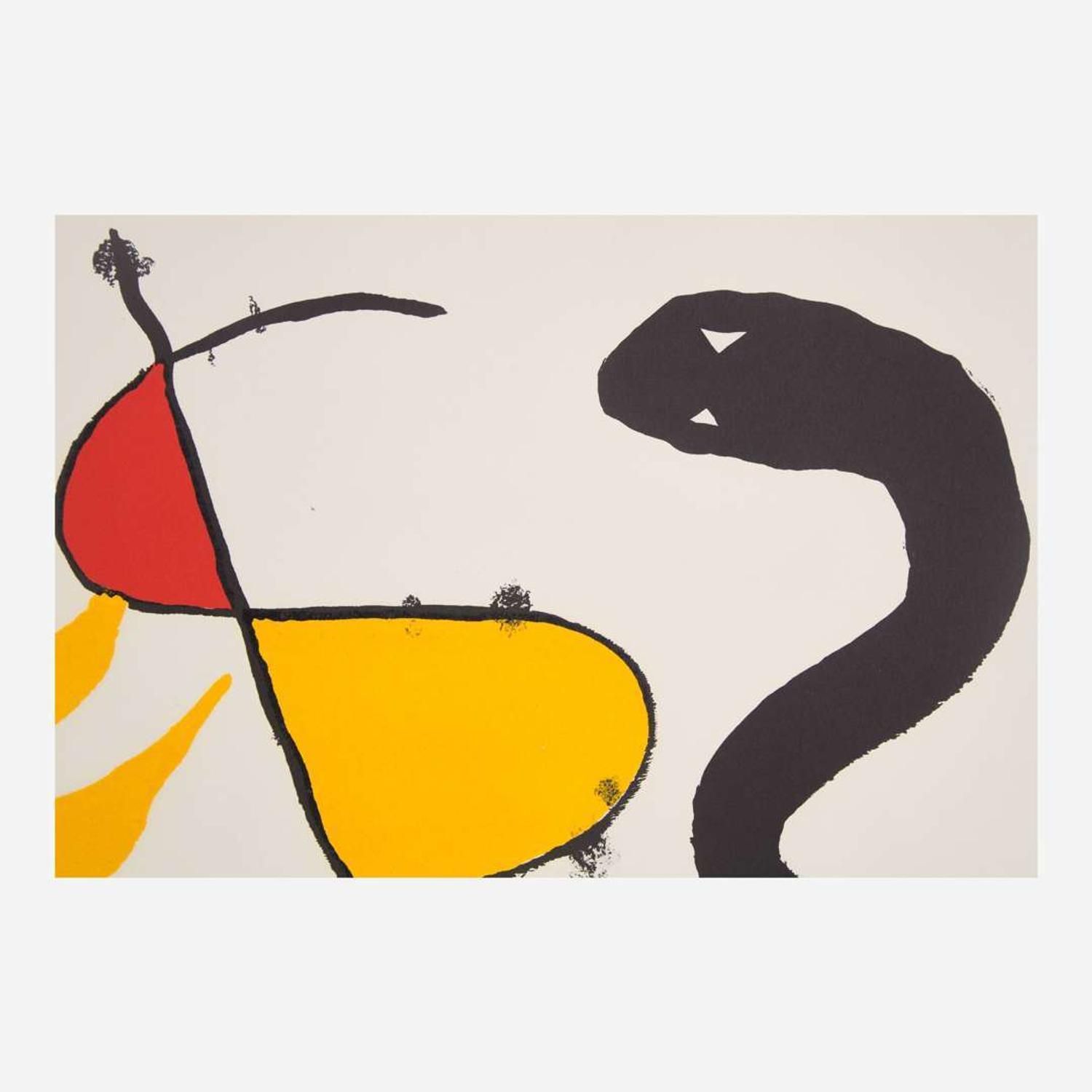 Alexander Calder (American, 1898-1976) Serpent Parmi Les Etoiles