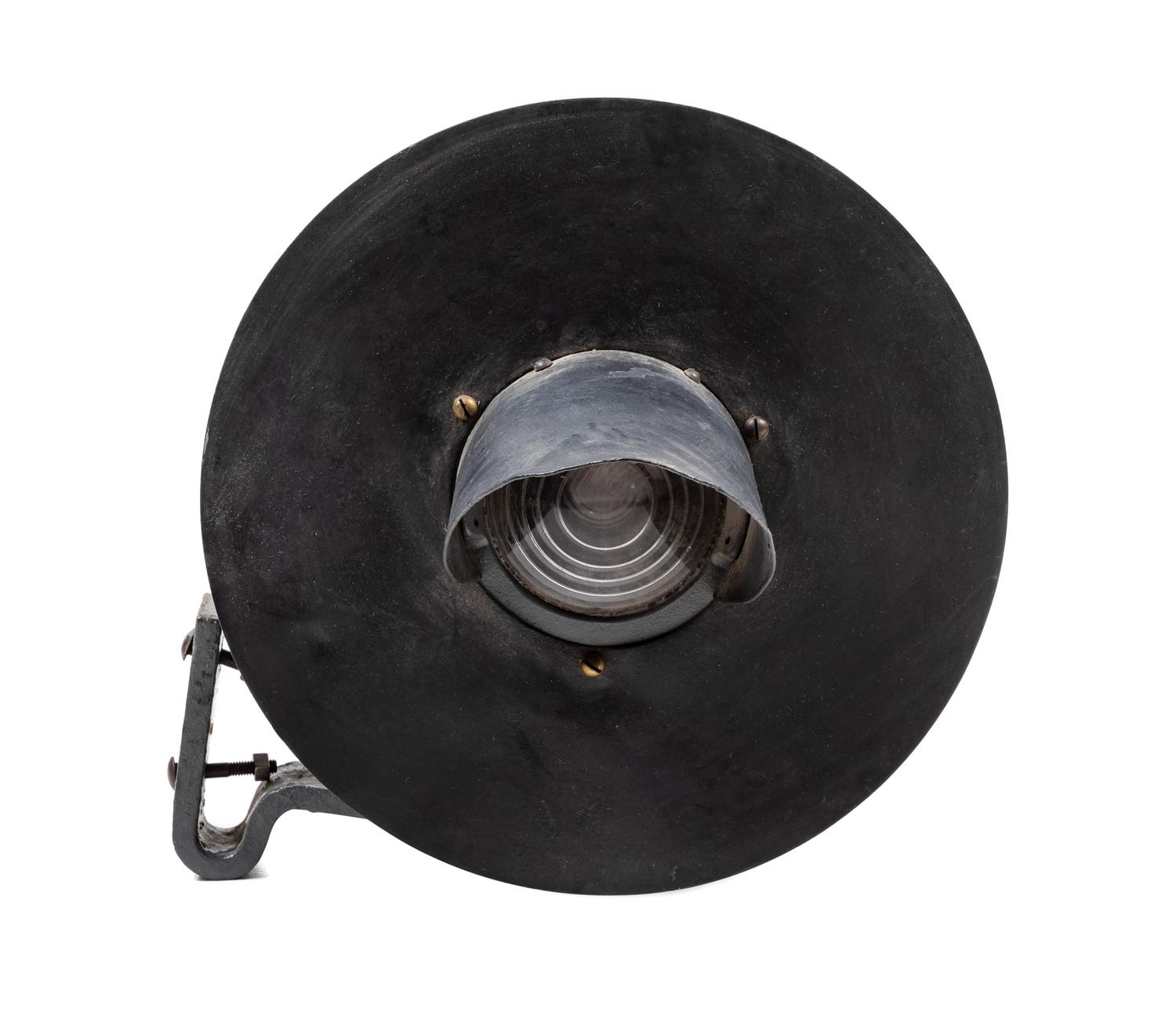 A Painted Metal Railroad One-Light Signal Lamp