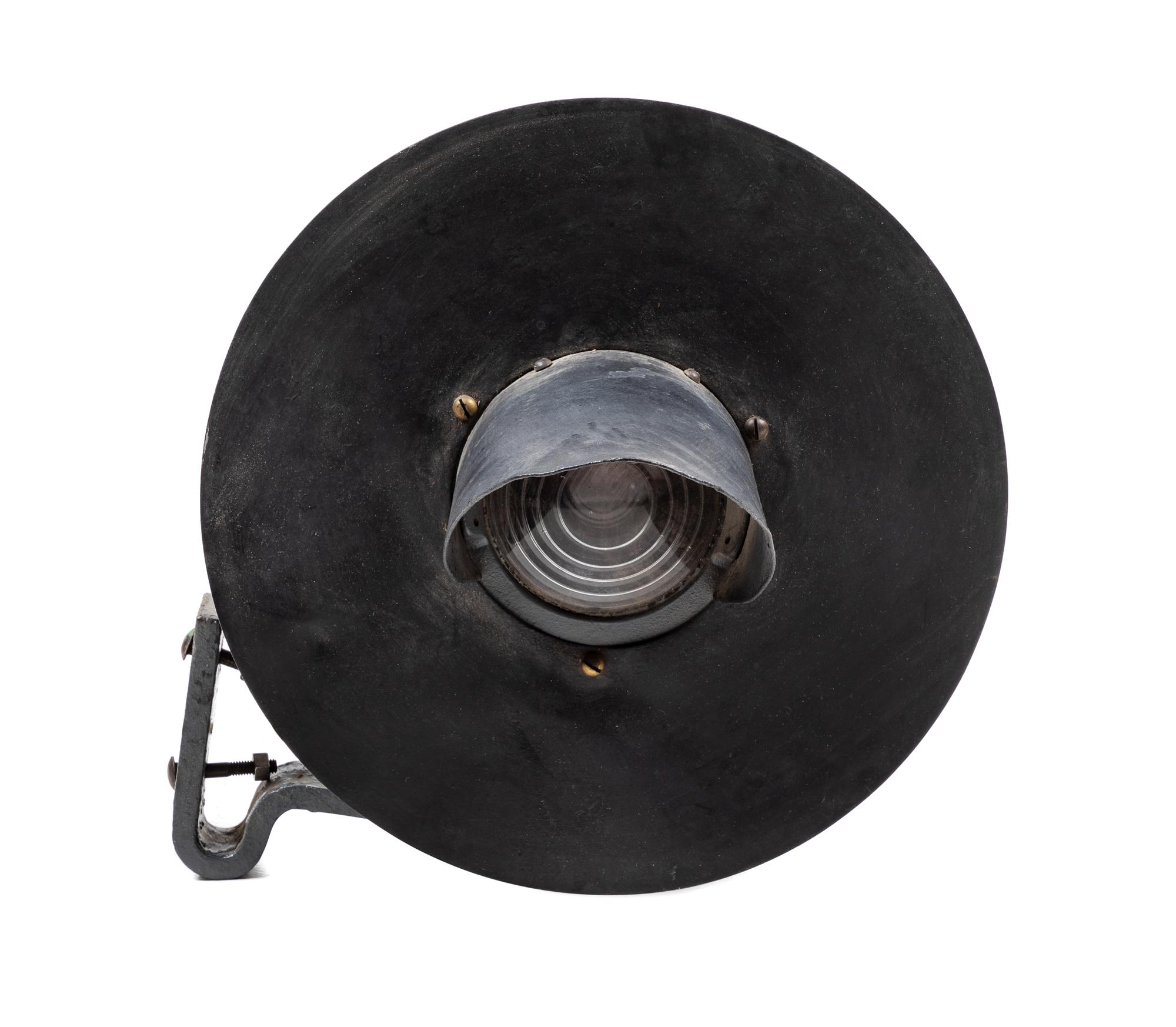 A Painted Metal Railroad One-Light Signal Lamp