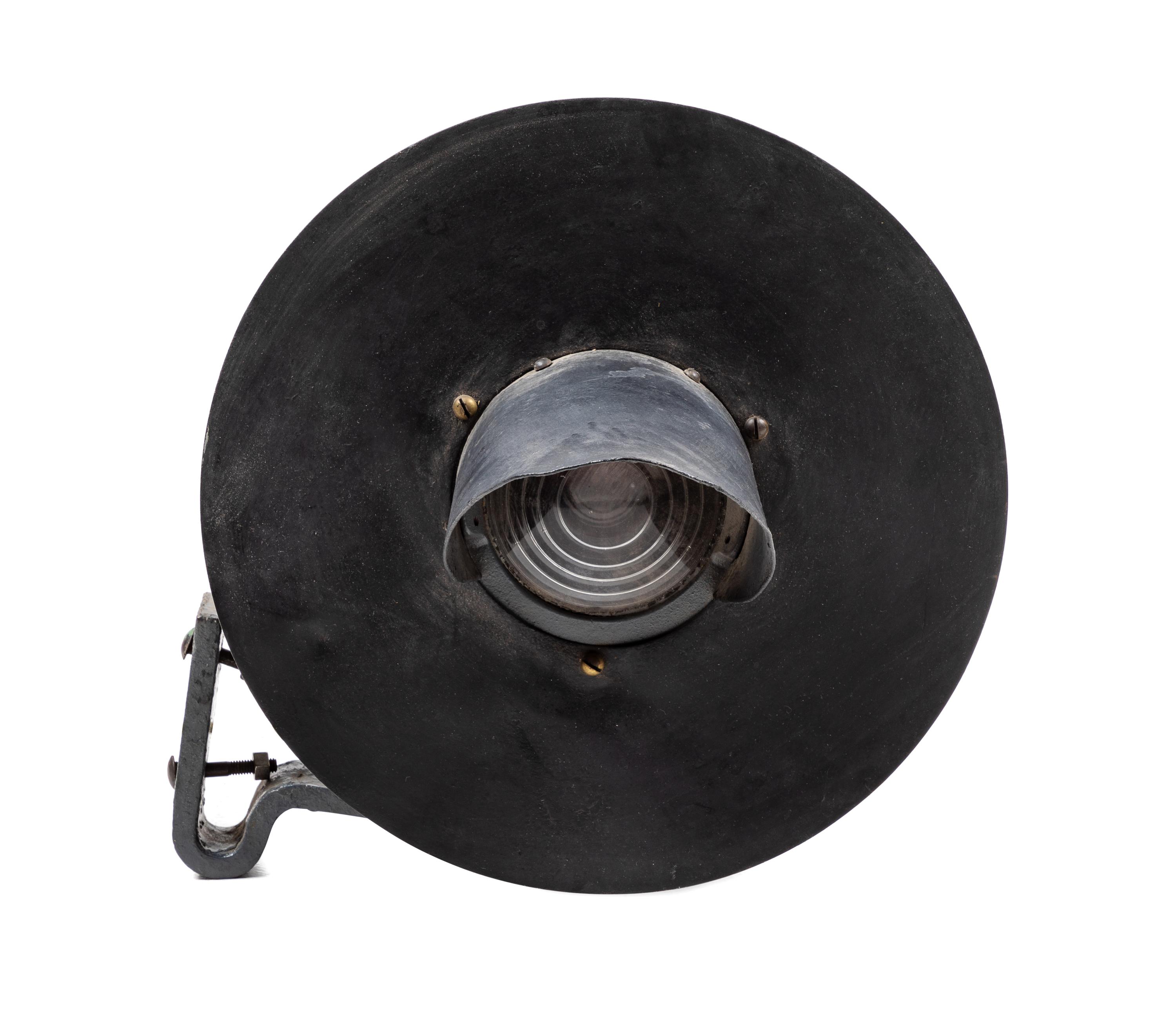 A Painted Metal Railroad One-Light Signal Lamp