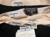Six Chanel Silk Blouses
