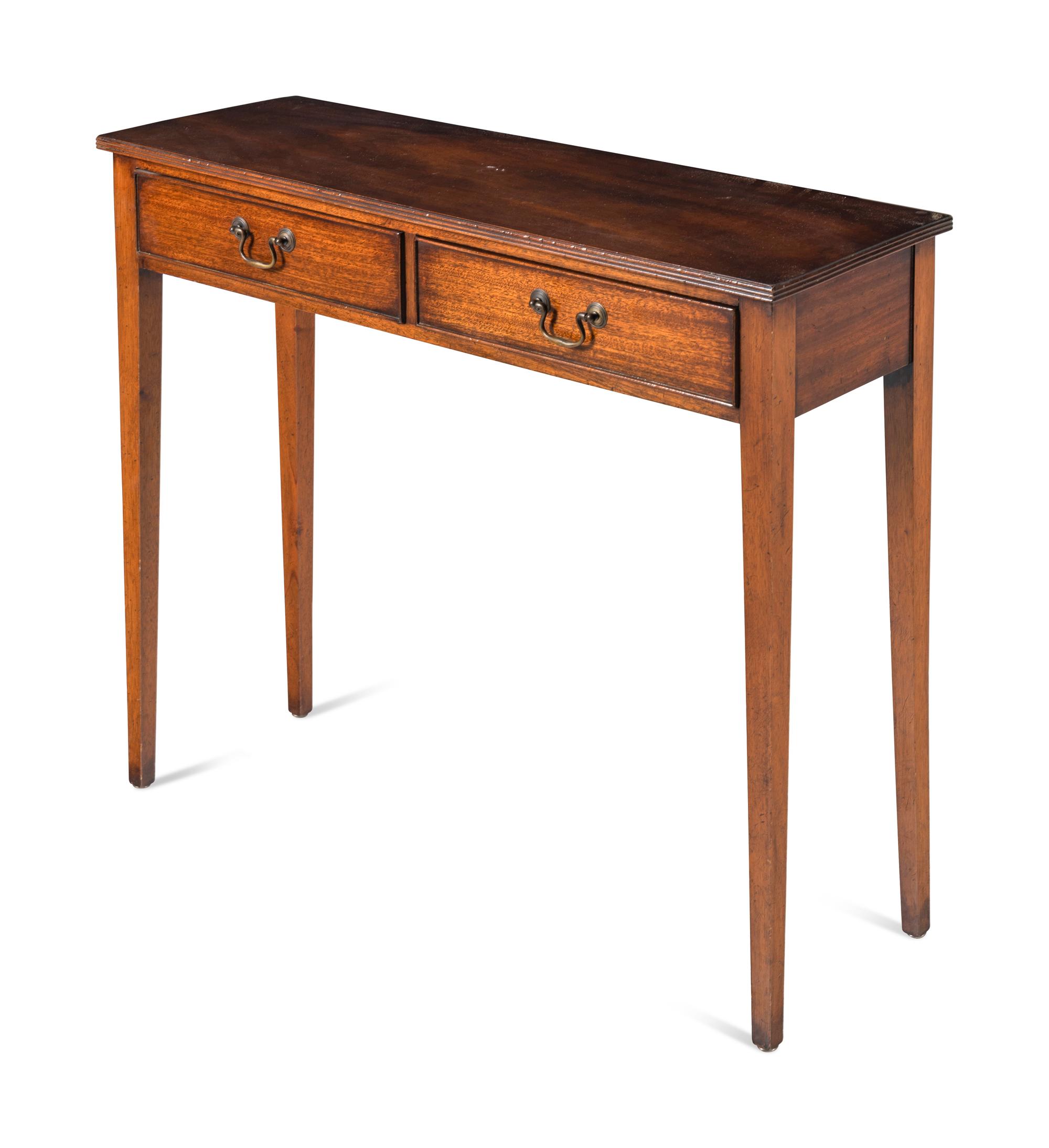 A George III Style Mahogany Console Table